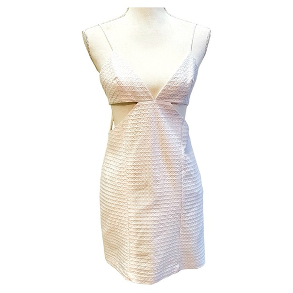 Zara White Cutout Dress Medium - Picture 1 of 7